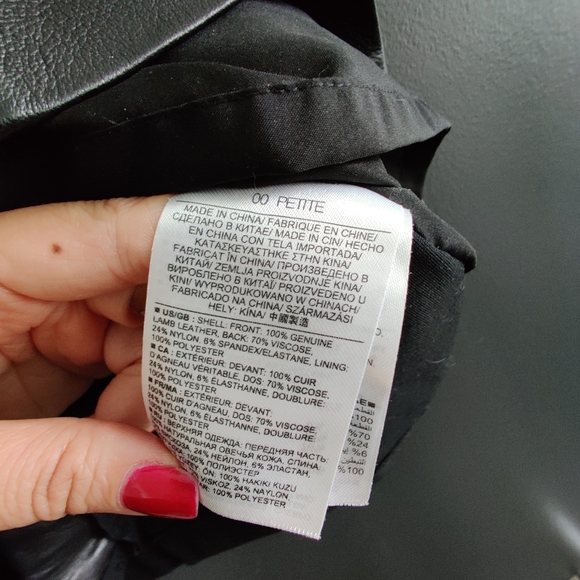 Genuine Lamb Leather Top - Picture 2 of 4